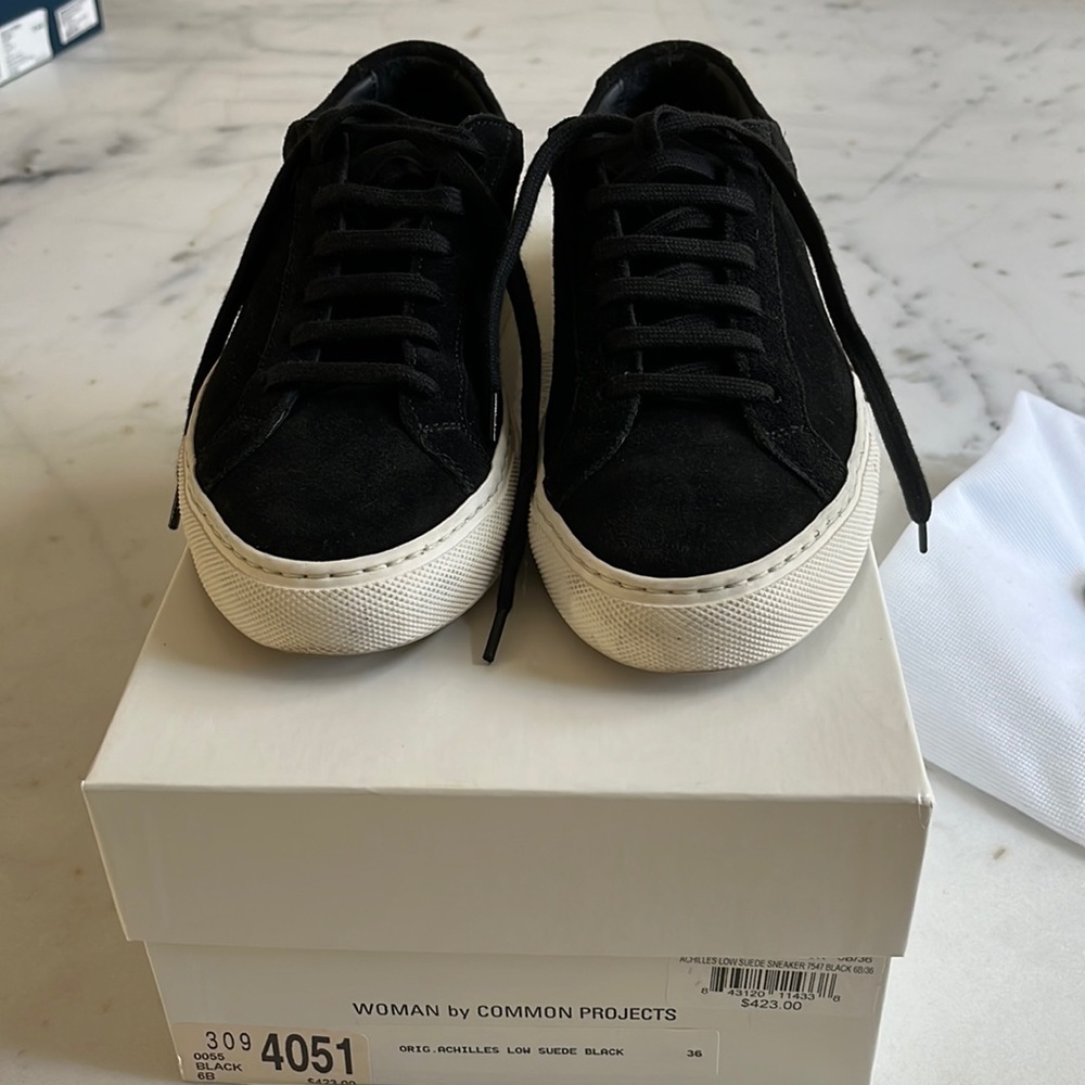 Common Projects Achilles sneaker in black suede